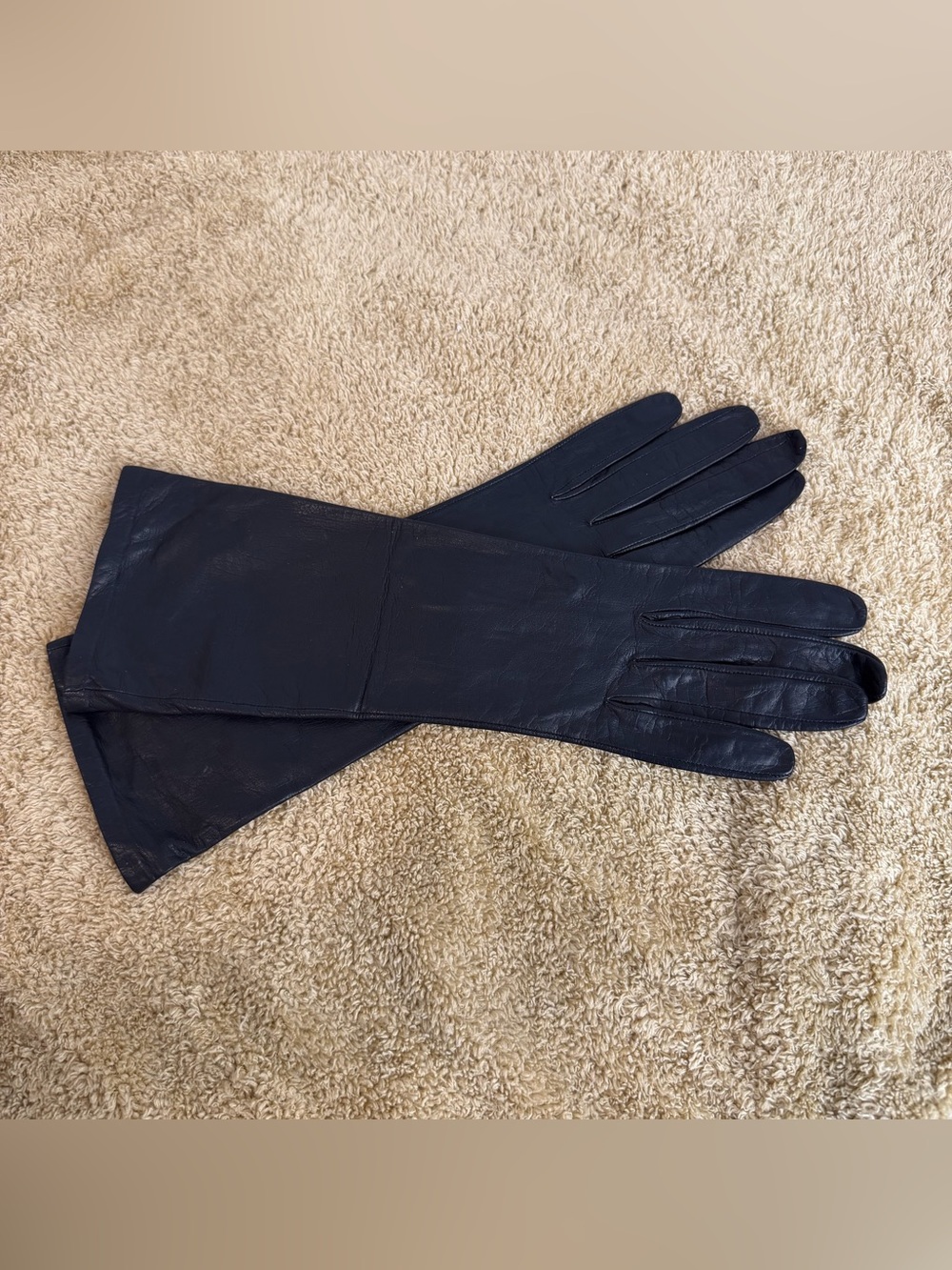 Vintage Christian Dior Black Opera Gloves Size 7½
